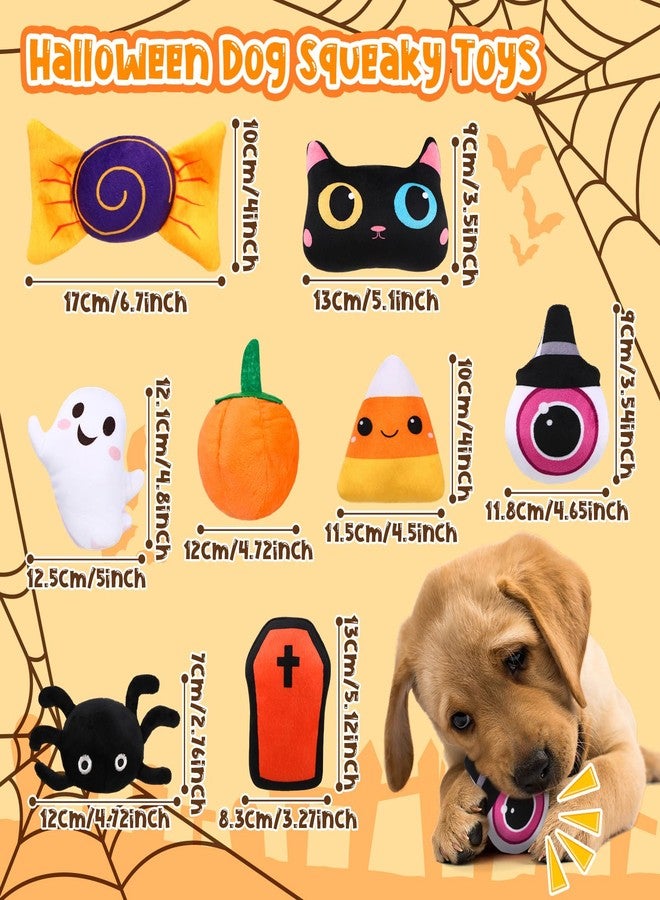 مجموعة SilTriangle المكونة من 24 قطعة من ألعاب المضغ المحشوة على شكل أشباح وخفافيش وعناكب للهالوين، مناسبة للحيوانات الأليفة الصغيرة والمتوسطة الحجم، لتنظيف أسنانها وتدريبها. - Image 2